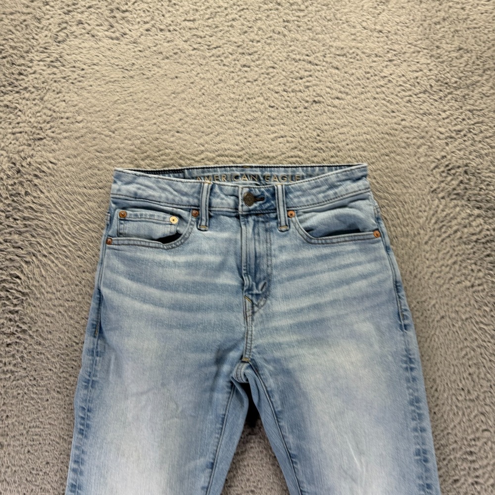 American Eagle Outfitters Jeans Men's 29x32 Blue Denim Skinny Athletic Stretch - Picture 2 of 11